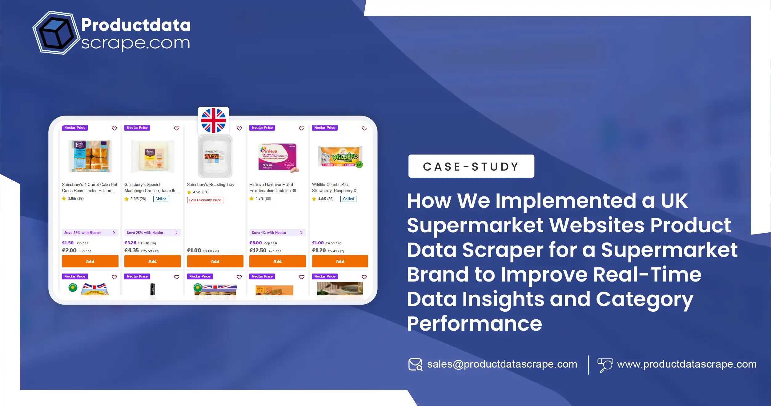 How We Implemented a UK Supermarket Website Product Data Scraper to Improve Real-Time Insights & Category Performance
